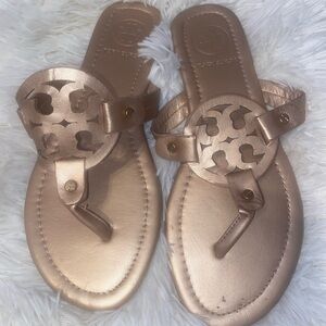 Tory Burch Rose Gold Sandals